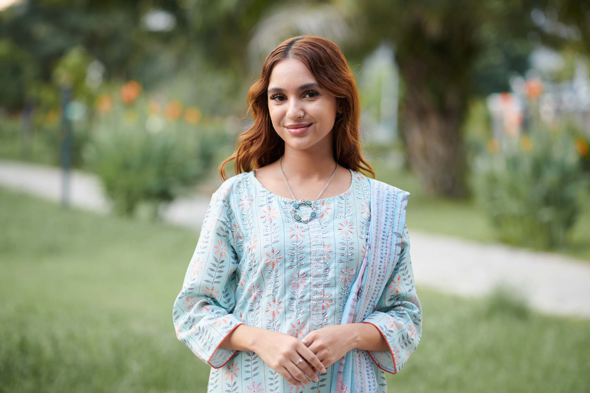 Indian Woman in Traditional Dress